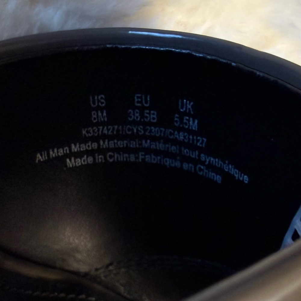 DKNY Taupe Patent Leather Square Toe Stiletto Mules Metallic Detail High Heels - Picture 14 of 14